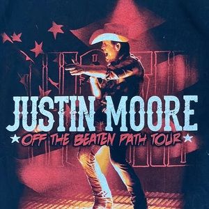 Justin Moore Off The Beaten Path Tour‎ Size: Small Color: Black Country